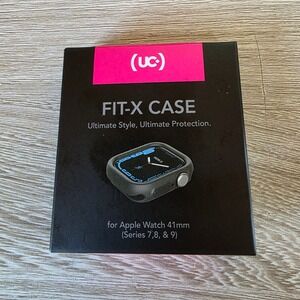 Upcommon Fit-X Case for Apple Watch 41mm Series 7, 8, &‎ 9 Black